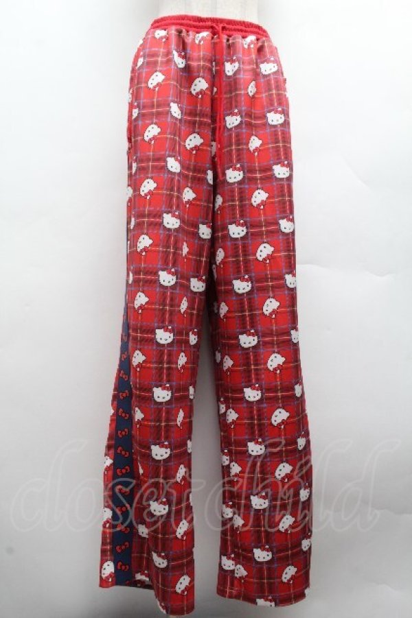 画像1: HEIHEI / ハローキティ トラックパンツ  赤 S-26-04-10-059-PU-PA-HR-ZS (1)