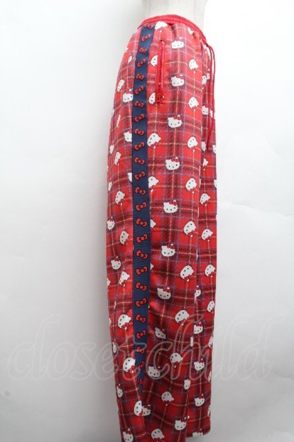 画像2: HEIHEI / ハローキティ トラックパンツ  赤 S-26-04-10-059-PU-PA-HR-ZS (2)