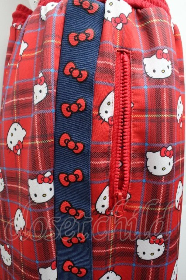 画像3: HEIHEI / ハローキティ トラックパンツ  赤 S-26-04-10-059-PU-PA-HR-ZS (3)