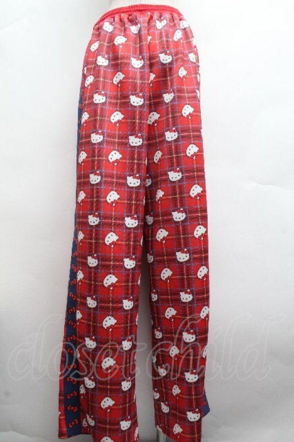 画像4: HEIHEI / ハローキティ トラックパンツ  赤 S-26-04-10-059-PU-PA-HR-ZS (4)