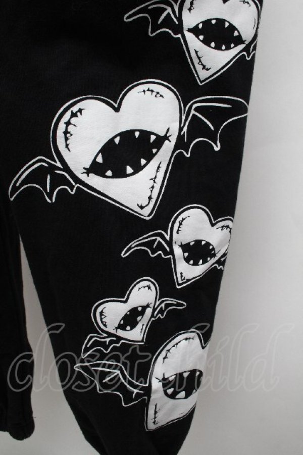 画像4: NieR Clothing / プリントスウェットパンツ  黒 S-26-04-10-060-PU-PA-HR-ZS (4)