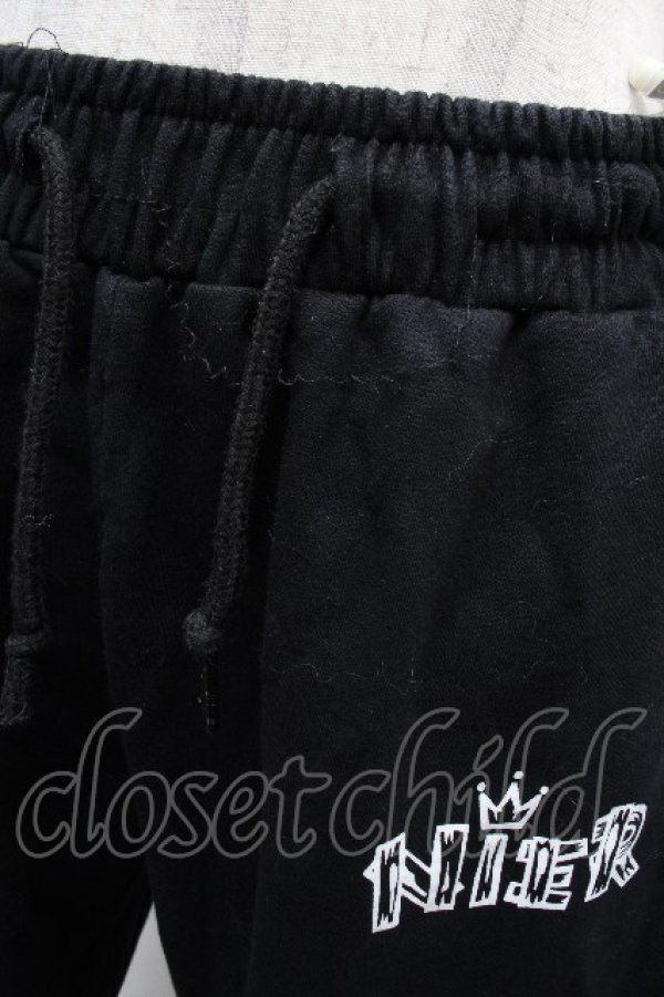 画像5: NieR Clothing / プリントスウェットパンツ  黒 S-26-04-10-060-PU-PA-HR-ZS (5)