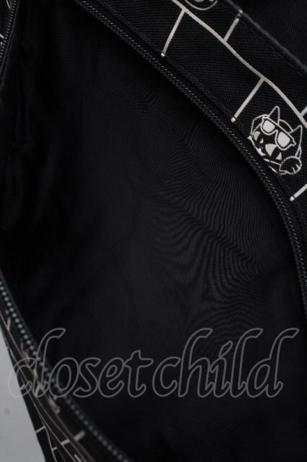 画像4: LOLITA / 猫柄リュック  黒 S-26-04-10-008-LO-BG-HR-ZS (4)