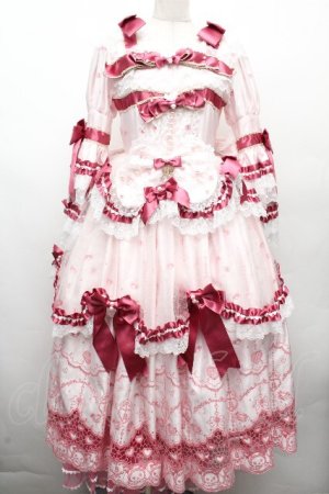 画像: BABY,THE STARS SHINE BRIGHT / Mariee de Kumya ハートとリボンの魔法 ワンピースドレス  ピンク S-26-04-10-009-BA-OP-HR-ZS