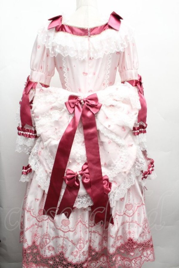 画像2: BABY,THE STARS SHINE BRIGHT / Mariee de Kumya ハートとリボンの魔法 ワンピースドレス  ピンク S-26-04-10-009-BA-OP-HR-ZS (2)