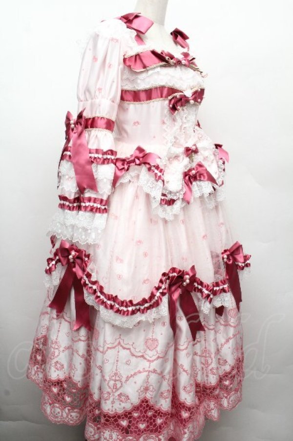 画像3: BABY,THE STARS SHINE BRIGHT / Mariee de Kumya ハートとリボンの魔法 ワンピースドレス  ピンク S-26-04-10-009-BA-OP-HR-ZS (3)