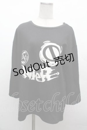 画像: NieR Clothing / プリントプルオーバー L 黒 S-26-04-10-013-PU-TO-HR-ZS