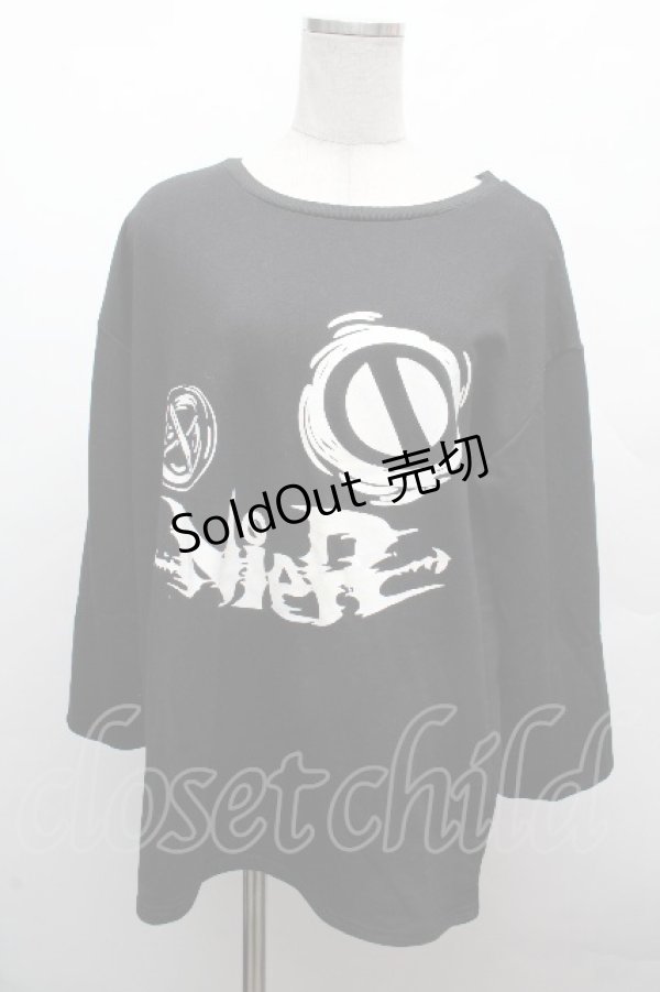 画像1: NieR Clothing / プリントプルオーバー L 黒 S-26-04-10-013-PU-TO-HR-ZS (1)