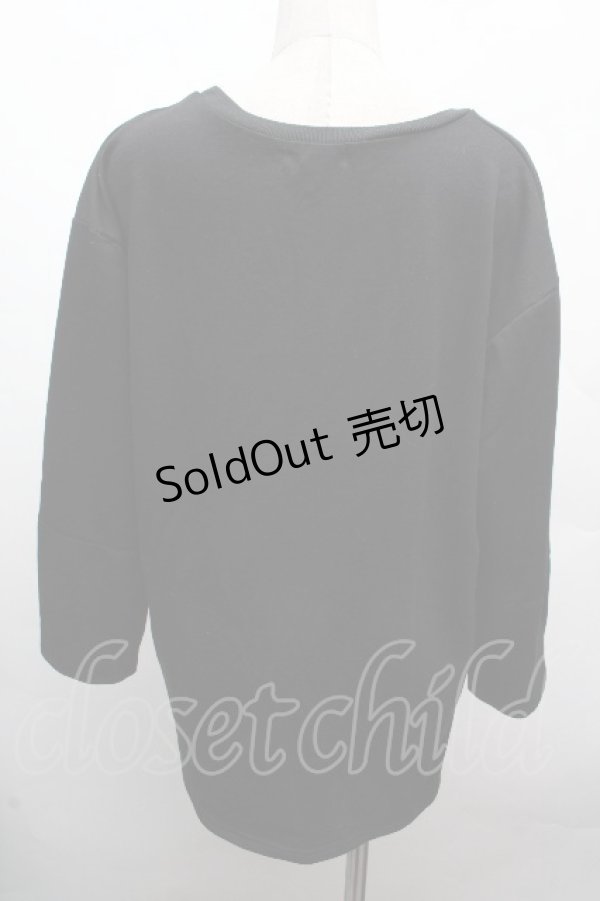 画像2: NieR Clothing / プリントプルオーバー L 黒 S-26-04-10-013-PU-TO-HR-ZS (2)