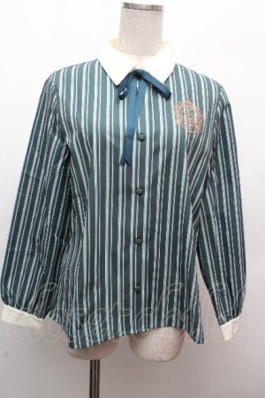 画像: Fi.n.t / マルチストライプシャツ/ハリー・ポッター  グリーン S-26-04-10-016-CA-BL-HR-ZS