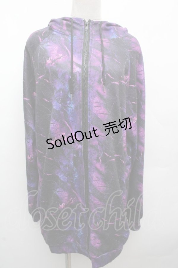 画像1: NieR Clothing / プリントZIPパーカー  紫 S-26-04-10-018-PU-TO-HR-ZS (1)