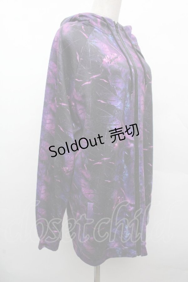 画像3: NieR Clothing / プリントZIPパーカー  紫 S-26-04-10-018-PU-TO-HR-ZS (3)