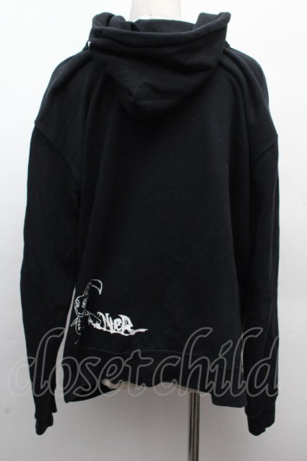 画像2: NieR Clothing / プリントフード付きプルオーバー  黒 S-26-04-10-025-PU-TO-HR-ZS (2)