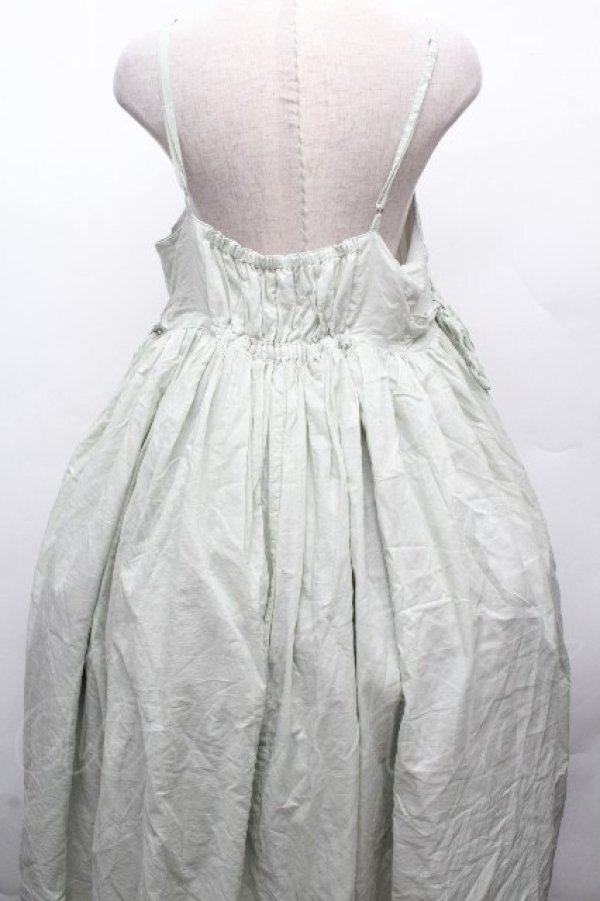 画像2: Perla nell' ostrica / バラトーションレース付きキャミワンピース  ミント S-26-04-10-026-EL-OP-HR-ZS (2)