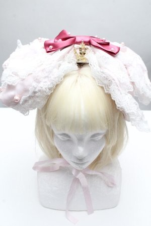 画像: BABY,THE STARS SHINE BRIGHT / Mariee de Kumya ハートとリボンの魔法 リボンヘッドドレス  ピンク S-26-04-10-004-BA-OP-HR-ZS