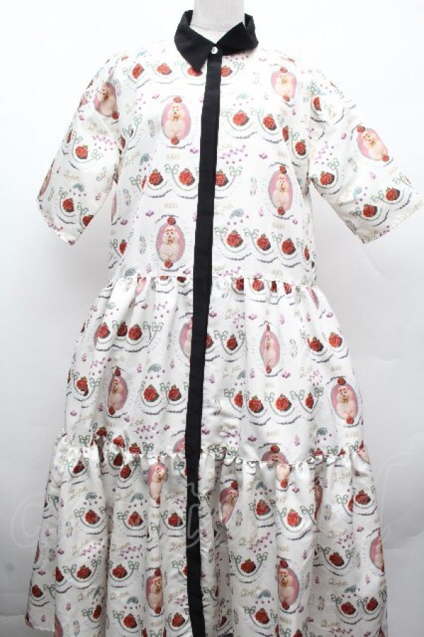 画像1: Q-pot. / プードルケーキシャツドレス  アイボリー S-26-04-10-030-QP-OP-HR-ZS (1)