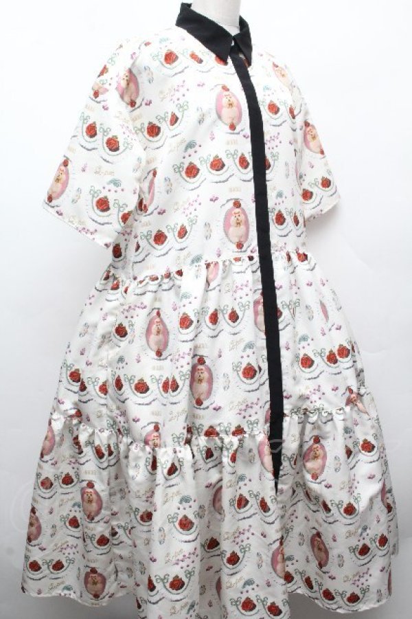 画像3: Q-pot. / プードルケーキシャツドレス  アイボリー S-26-04-10-030-QP-OP-HR-ZS (3)