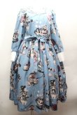 画像1: Royal Princess Alice / Alice in Cat Tea Partyワンピース  サックス S-26-04-12-036-LO-TO-HR-ZS (1)