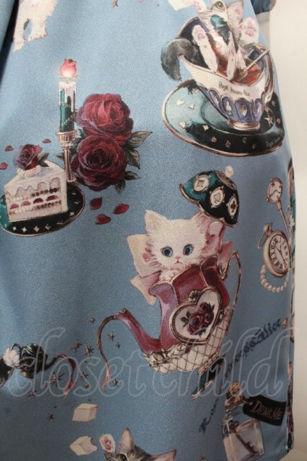 画像5: Royal Princess Alice / Alice in Cat Tea Partyワンピース  サックス S-26-04-12-036-LO-TO-HR-ZS (5)