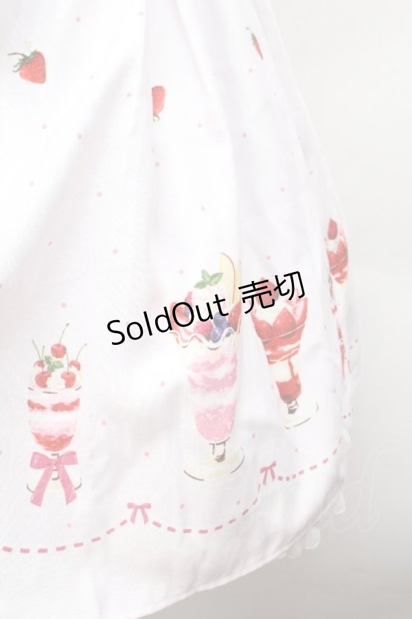 画像2: Ank Rouge / ストロベリーパフェ柄ワンピース  ピンク S-26-04-12-039-CA-OP-HR-ZS (2)