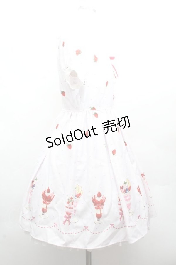 画像3: Ank Rouge / ストロベリーパフェ柄ワンピース  ピンク S-26-04-12-039-CA-OP-HR-ZS (3)
