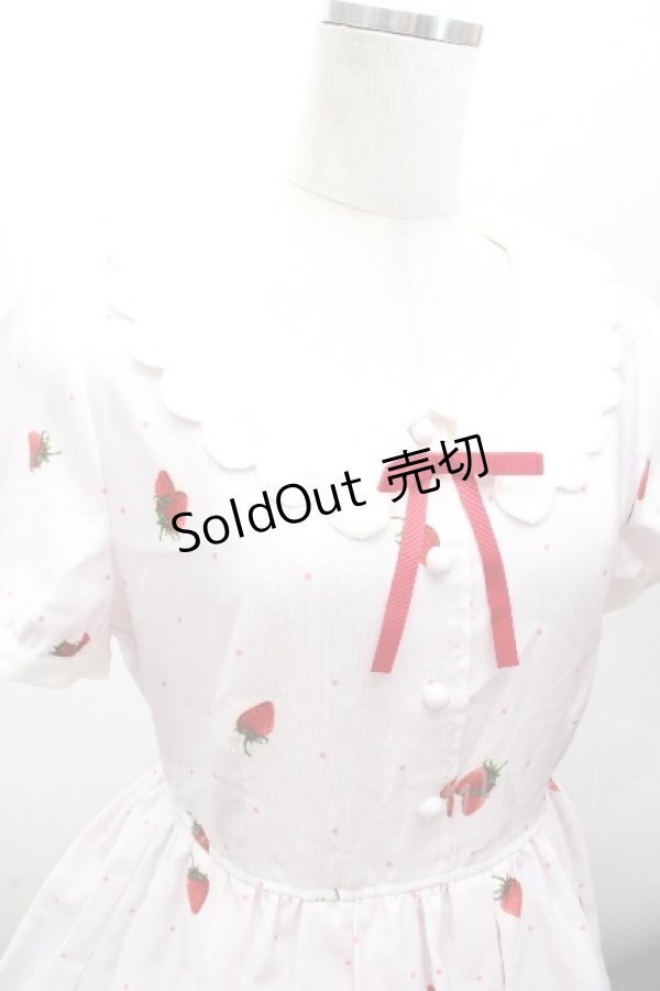画像5: Ank Rouge / ストロベリーパフェ柄ワンピース  ピンク S-26-04-12-039-CA-OP-HR-ZS (5)