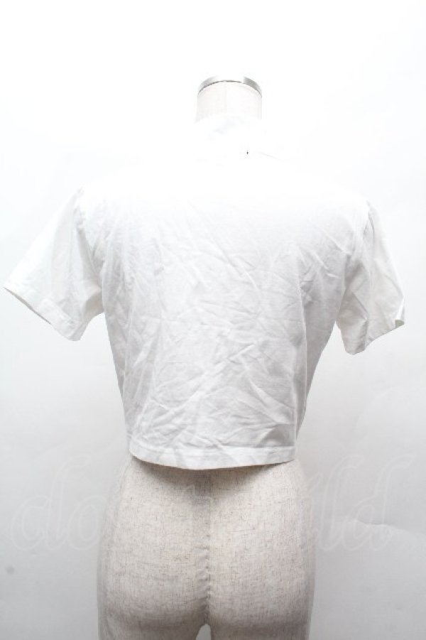 画像2: REFLEM / ハイネッククロップドTシャツ  白 S-26-04-12-006-PU-TO-HR-ZS (2)