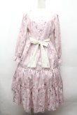 画像1: axes femme / 桜柄ティアードワンピース  ピンク S-26-04-12-043-AX-OP-AS-ZS (1)