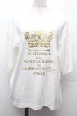 画像1: Jane Marple / PLATINUM JUBILEETシャツ  オフ S-26-04-12-007-JM-TO-AS-ZS (1)