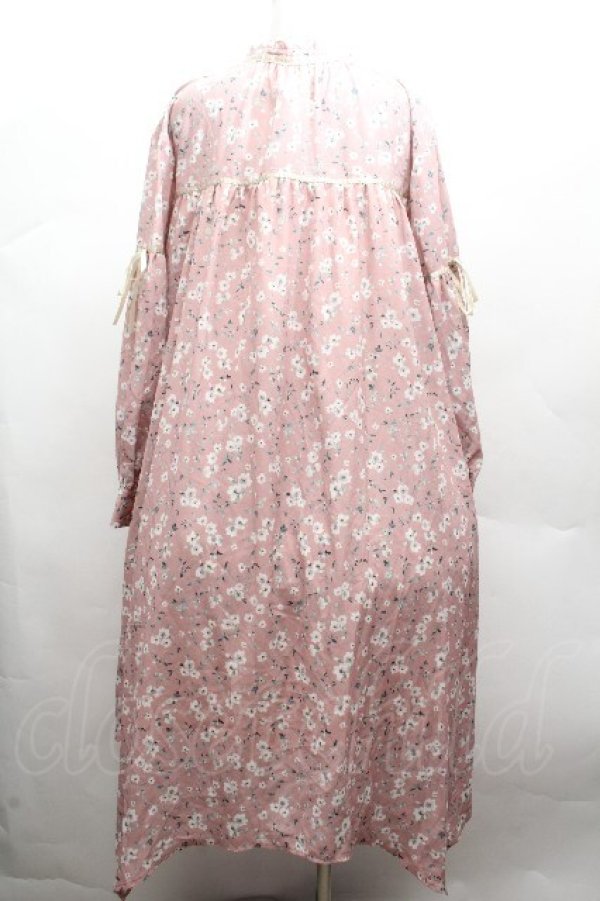 画像4: axes femme / 小花柄ロングワンピース  ピンク S-26-04-12-046-AX-OP-AS-ZS (4)