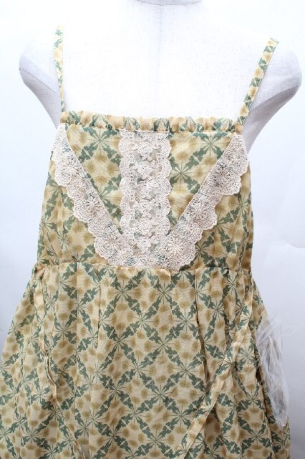 画像5: axes femme / たんぽぽ柄ロングキャミワンピース  イエロー S-26-04-12-049-AX-TO-AS-ZS (5)