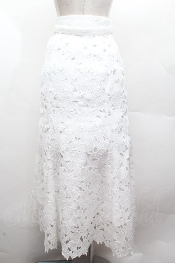 画像2: Ank Rouge / マーメイドレーススカート  白 S-26-04-12-054-CA-SK-HR-ZS (2)