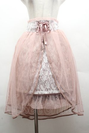 画像: axes femme kawaii / チュールレーススカート  ピンク S-26-04-12-056-AX-SK-HR-ZS