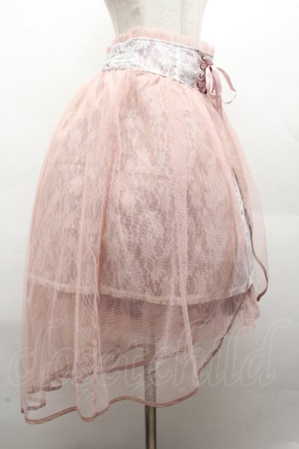 画像2: axes femme kawaii / チュールレーススカート  ピンク S-26-04-12-056-AX-SK-HR-ZS (2)