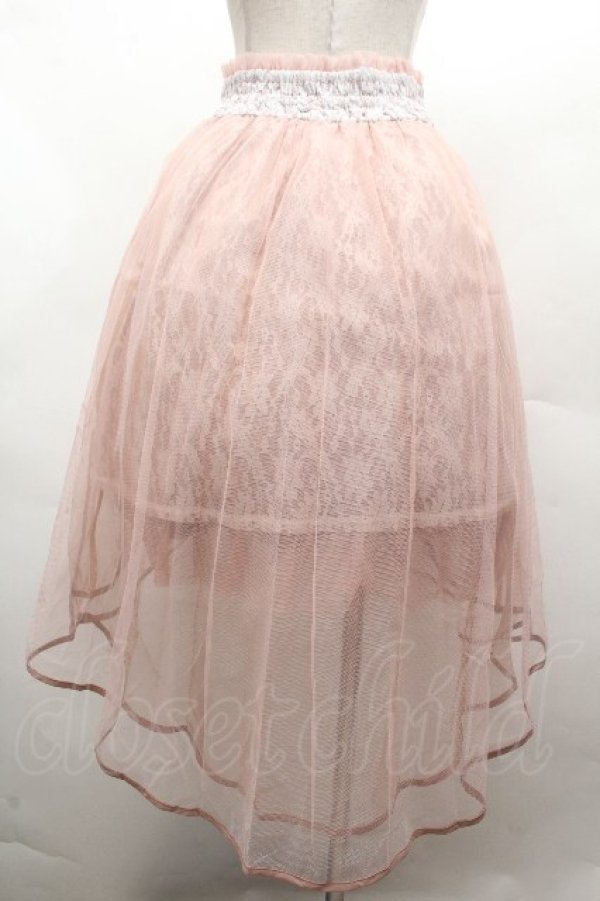 画像3: axes femme kawaii / チュールレーススカート  ピンク S-26-04-12-056-AX-SK-HR-ZS (3)