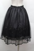 画像1: axes femme POETIQUE / お花刺繍チュールスカート  黒 S-26-04-12-060-AX-SK-HR-ZS (1)
