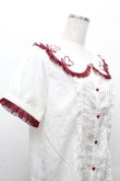画像3: LIZ LISA / ハートスカラップリボンブラウス  白ｘ赤 S-26-04-12-010-LO-BL-HR-ZS (3)