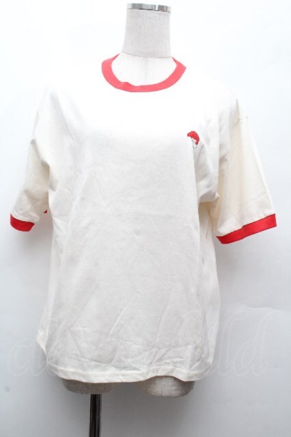 画像1: サンリオ / マイメロディTシャツ  赤ｘオフ S-26-04-12-014-EL-BL-HR-ZS (1)