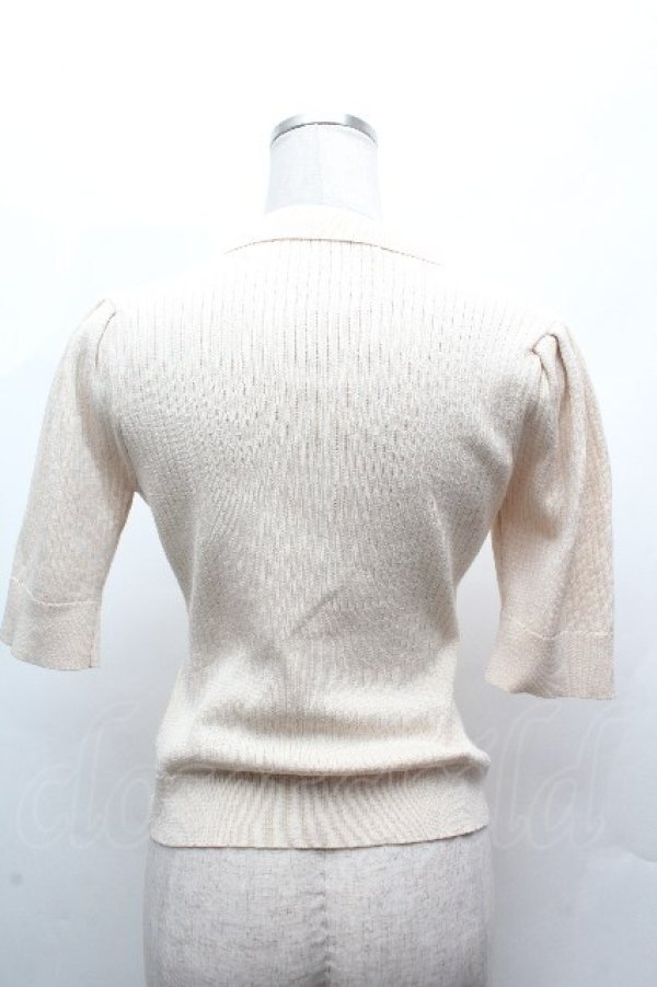 画像2: an another angelus / スモールカラーニットポロ  オフ S-26-04-12-019-CA-TO-AS-ZS (2)