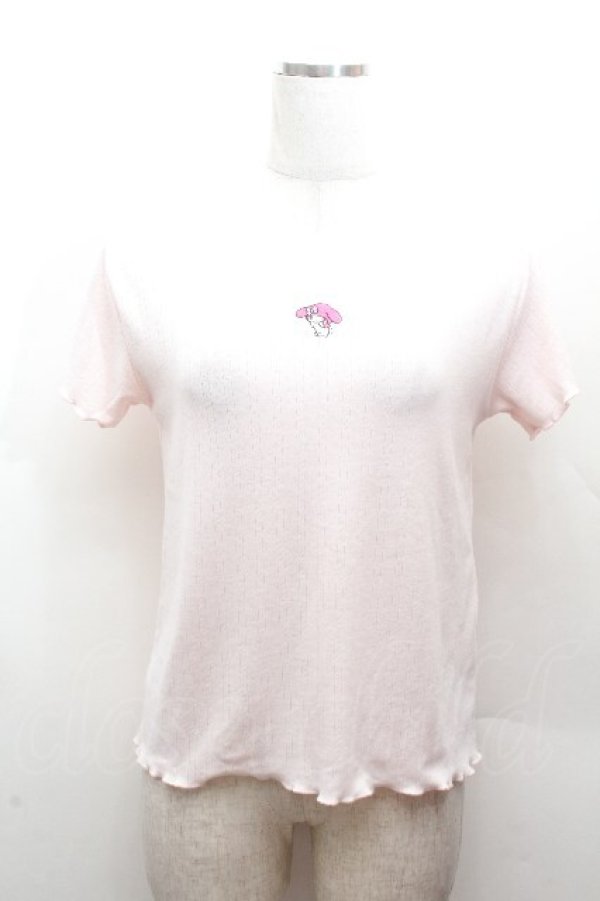 画像1: サンリオ / マイメロディTシャツ  ピンク S-26-04-12-024-EL-BL-HR-ZS (1)