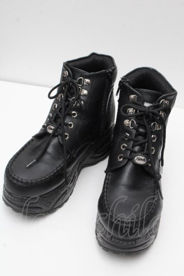 画像1: YOSUKE / 厚底スニーカー 26 黒 S-26-04-12-004-PU-SH-AS-ZS (1)