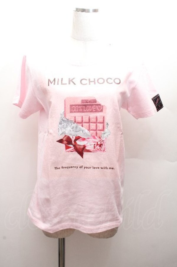 画像1: MILK / 100% LOVE TEE  ピンク S-26-04-12-026-ML-TO-HR-ZS (1)