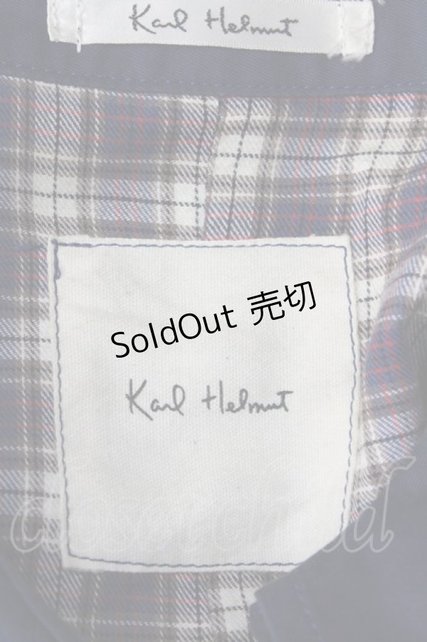 画像7: 【SALE】Karl Helmut / 内側チェックロングコート T-23-10-05-014-EL-CO-HD-ZT-C037 (7)
