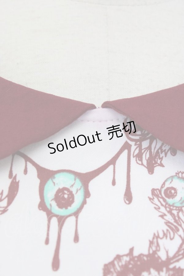 画像3: 【SALE】Sourpuss Clothing / モンスターワンピース M 白ｘ赤 T-23-11-27-020-PU-OP-AS-ZT306 (3)