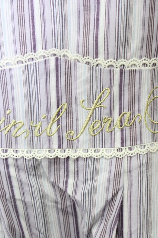 画像6: axes femme POETIQUE / ストライプジャンパースカート  ラベンダー T-23-11-30-048-AX-OP-IG-ZT304 (6)