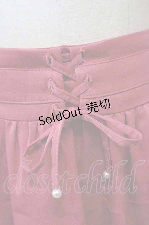 画像4: LODISPOTTO / フロントレースアップミディスカート  ピンク T-23-11-30-058-LO-SK-IG-ZT302 (4)