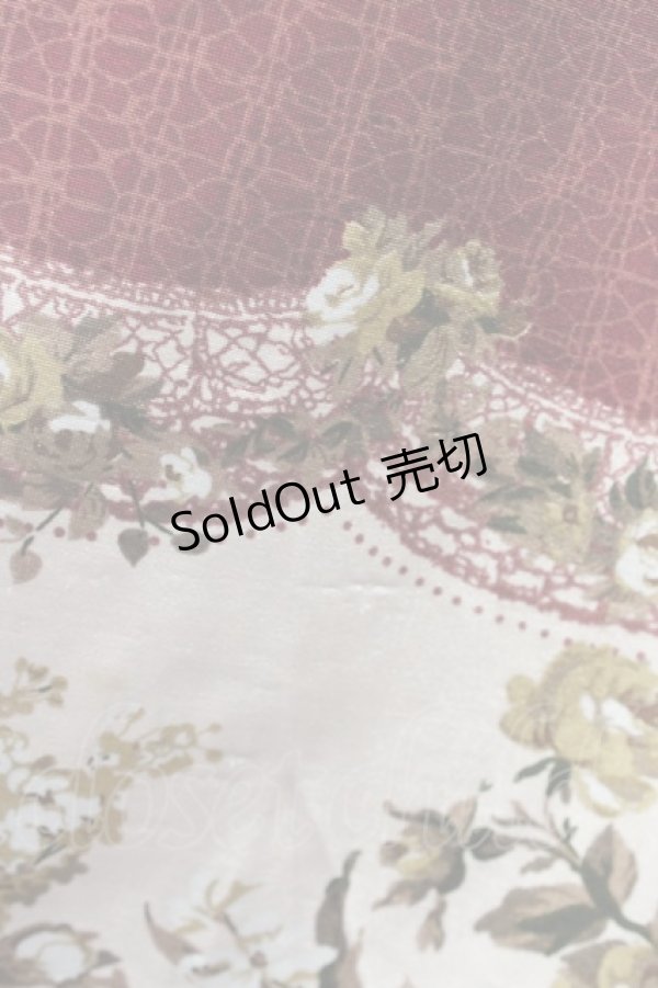 画像6: axes femme / レースアップローズドットワンピース  ワイン T-23-12-21-032-AX-OP-IG-ZT068 (6)