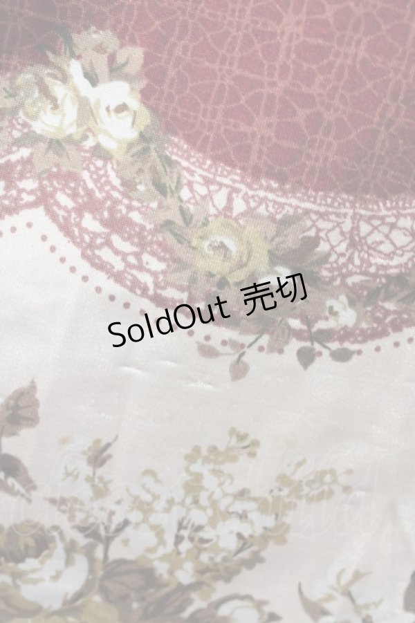 画像7: axes femme / レースアップローズドットワンピース  ワイン T-23-12-21-032-AX-OP-IG-ZT068 (7)