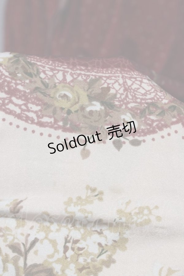 画像8: axes femme / レースアップローズドットワンピース  ワイン T-23-12-21-032-AX-OP-IG-ZT068 (8)