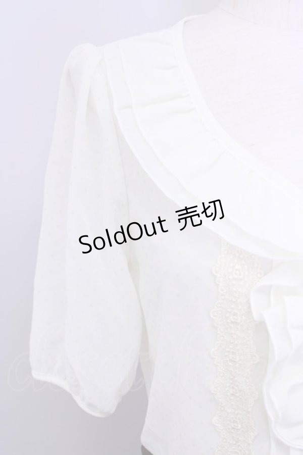 画像3: 【SALE】axes femme / ドットフロッキー使いワンピース  アイボリー×ブラウン T-23-12-29-004-AX-OP-IG-ZT324 (3)